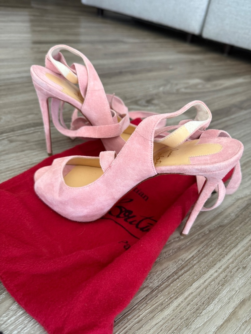Christian Louboutin ballet peep toe heels - Picture 2 of 4
